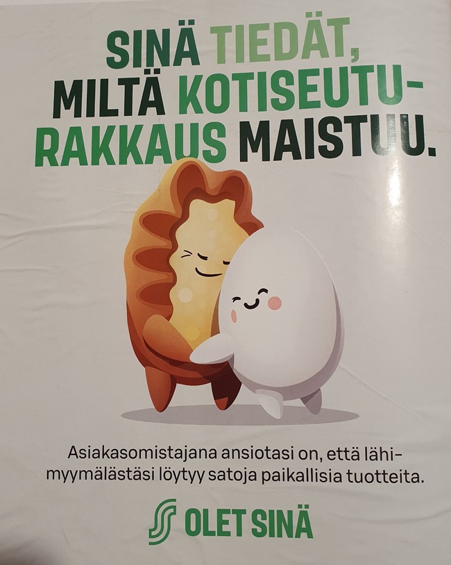 Rakkaus maistuu munalta ja piirakalta