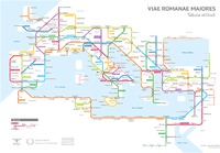 Rooman valtakunnan aikaiset tiet metrokarttana