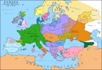 Euroopan kartta vuodelta 814