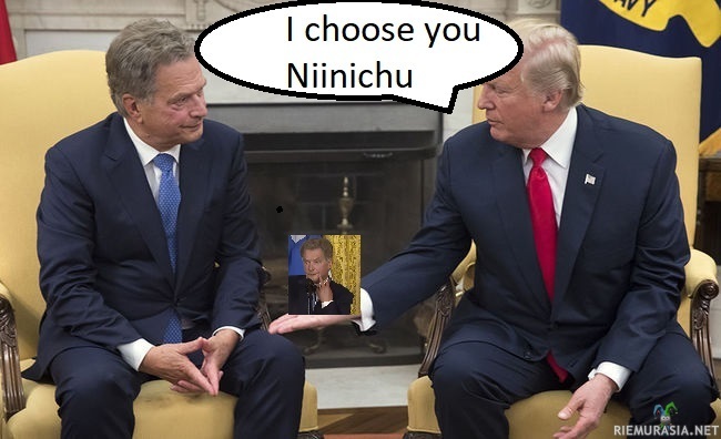 Niinichu :D - Sauli Niinistö ja Donald Trump meemikisa https://www.riemurasia.net/kuva/Sauli-Niinisto-ja-Donald-Trump-meemikisa/208010