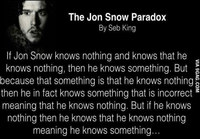 The Jon Snow Paradox