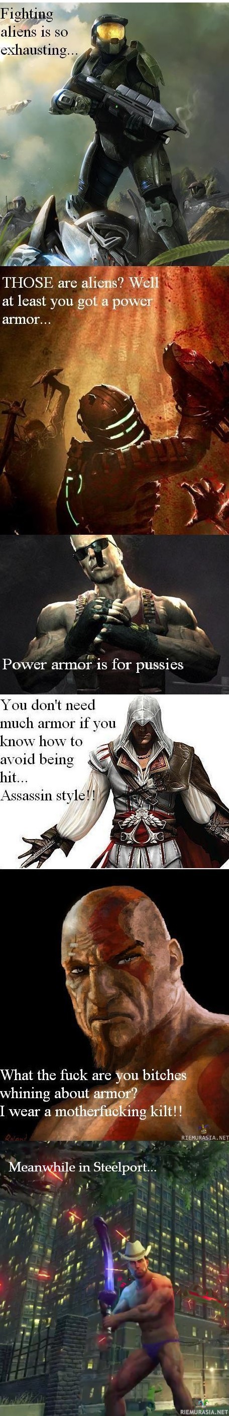 Armor makes a man