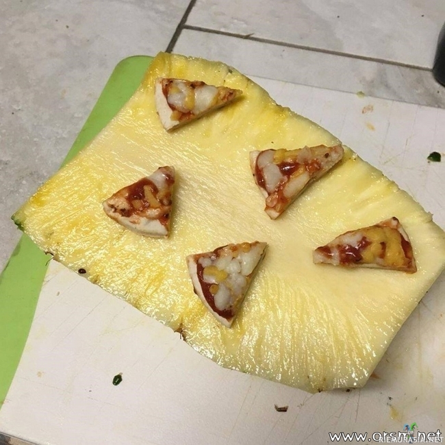 Ananas pizza - Vai kumminpäin se on?