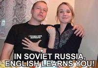Englannin opettelua venäjällä