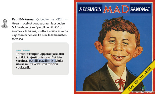 Mad sanomat - Mad Magazinen sisällön julkaisija Suomessa