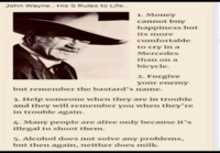 John Wayne 5 rules 