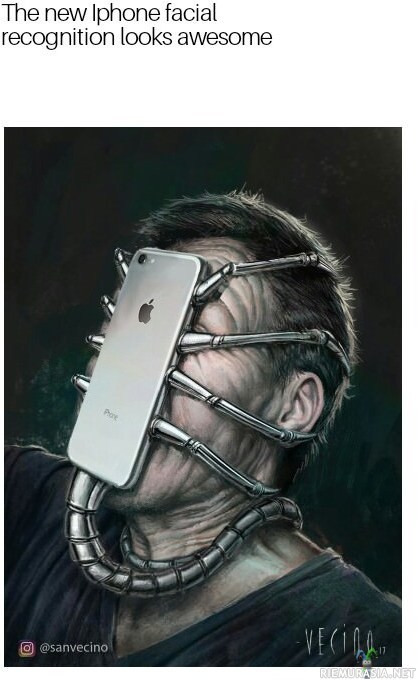 iPhone facial recognition - Näkemys iPhonen kasvojentunnistusominaisuudesta.