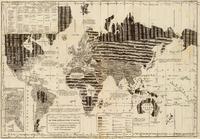 Vuonna 1821 tehty maailmankartta johon merkattu maailman sivistyneisyyden tasot