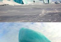 Jäätyneitä aaltoja Etelämantereella