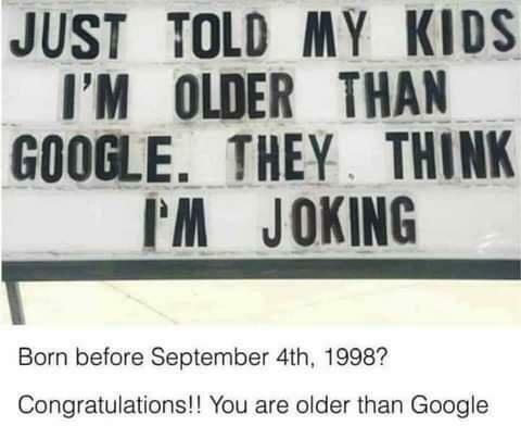 Vanhempi kuin Google