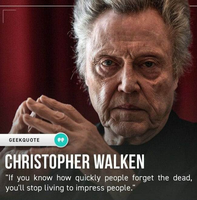 Christopher Walken puhuu