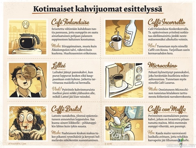 Perinteiset kahvimme - Kahvi valikoima on osa kahvikulttuuriamme. Tässä muutama esittelyssä