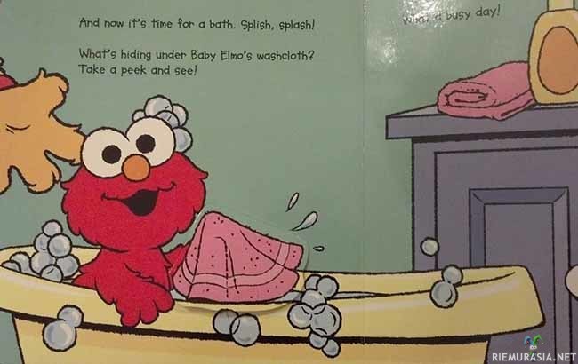 Elmo special yllatys! - &quot;Mitä Elmo piilotteli pyyhkeen alla? Klikkaa ja katso!&quot;