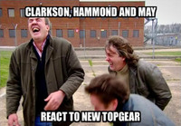 Clarkson, Hammond ja May katsoo ekan jakson uutta Top Gearia