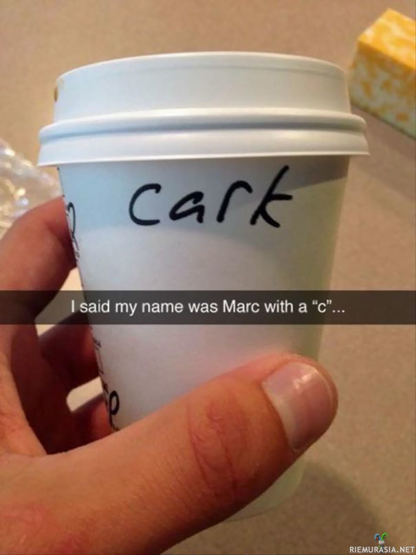 Mark with a c