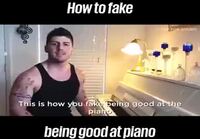 How to fake piano