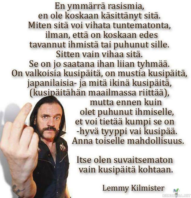 Viisaita sanoja Lemmyltä