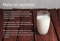 Maito on rasisista!