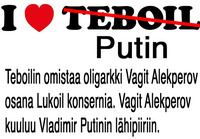 Teboil,  I love Putin