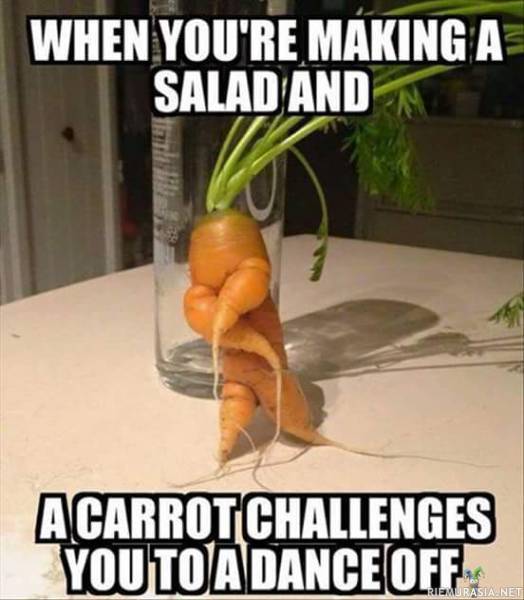 Porkkana haastaa tsnssikilpailuun  - Tanssiva porkkana