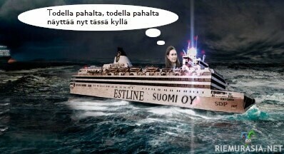Suomi merihädässä - Hauska SDP kuva