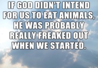 Eläinten syöminen ja jumala