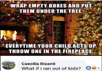 Mikäli lapset eivät osaa käyttäytyä joulun alla
