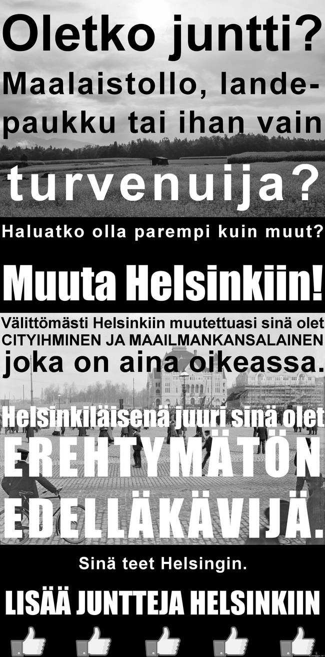 Lisää juntteja Helsinkiin