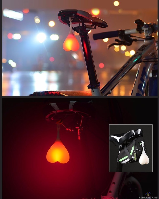 Polkupyörän valo - Kätevä sydämen muotoinen led valo polkupyörään

http://www.aliexpress.com/store/product/ROCKBROS-MTB-Night-Cycling-Warning-Taillight-Rainproof-Rear-Seatpost-LED-Light-Flash-Lamp-Beating-Heart-Design/1358398_32662574051.html