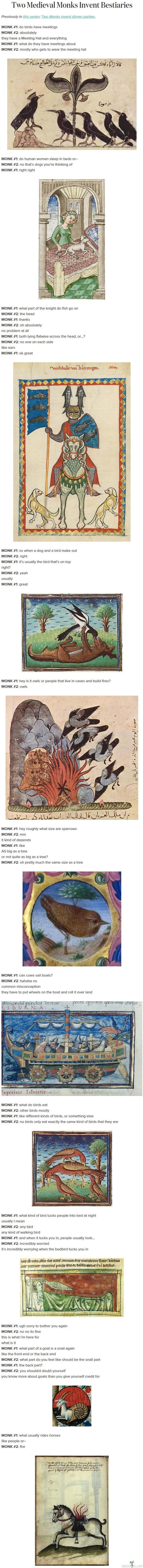 Keskiaikaista taidetta - Munkit ei vissiin käynyt ulkona kovin usein.