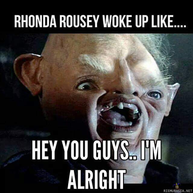 Ronda Rousey herää - Holly Holmin potku taisi tehdä höpöä
