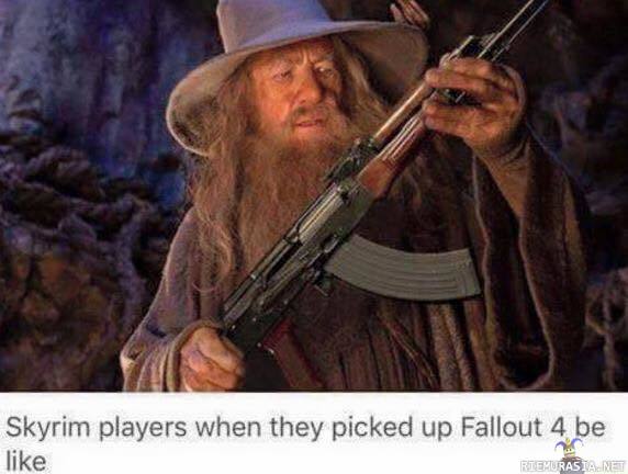 Kun Skyrimin pelaajat tutustuvat Fallouttiin