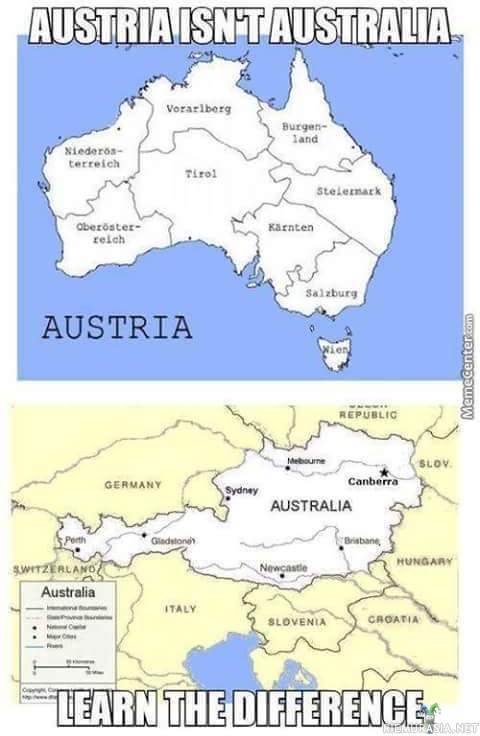 Austria isn&#039;t Australia - Learn the difference