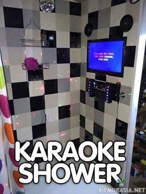 Karaoke suihku - Nyt voit ilahduttaa muita kauniilla lauluäänelläsi myös suihkussa ollessasi!
