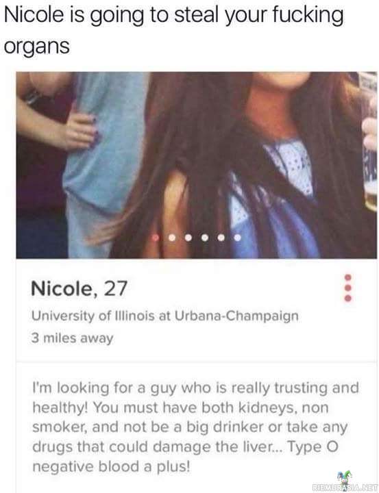 Nicole etsii elimiä