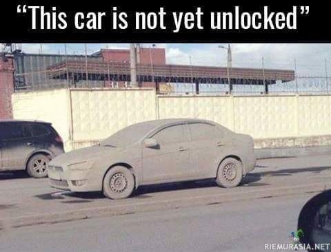 Unlocked car - Pitää suorittaa haasteita että tuon saa käyttöön