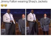Jimmy Fallon sovittaa Shaqin takkia 