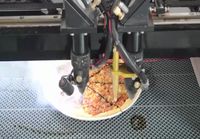 Pizzan leikkausta laserilla