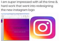 Instagramin uuden logon suunnittelu