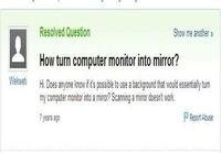 Kuinka saada monitorista peili