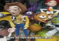 Lelut löysi Andyn kätkön