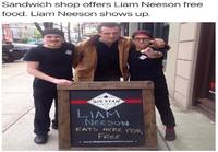 Ilmaiset ruoat Liam Neesonille