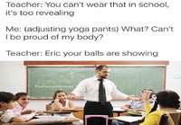 Kun opettaja joutuu puuttumaan liian paljastavaan pukeutumistyyliin