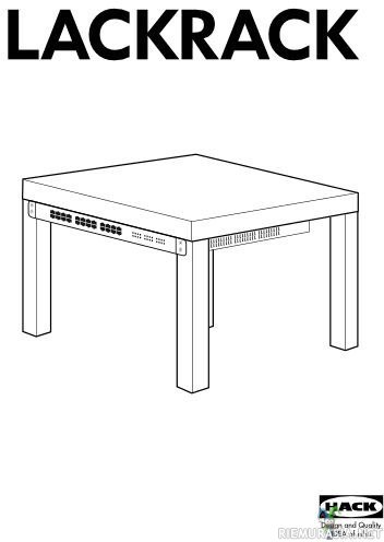 Lackrack - Tässä pitää tietää että Ikean Lack-pöydät ovat juuri oikean kokoisia rack-kokoisten palvelinten sekä kytkinten asentamiseen
