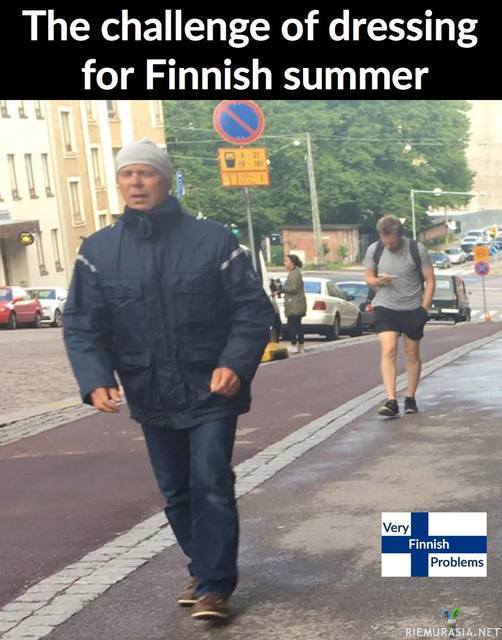 Pukeutuminen Suomen kesään - Siinä on omat haasteensa