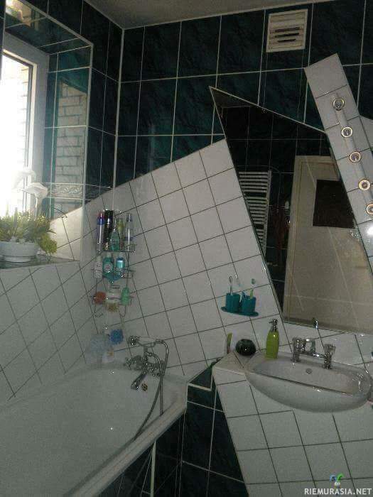 Kylpyhuoneen rakenne on muuttunut