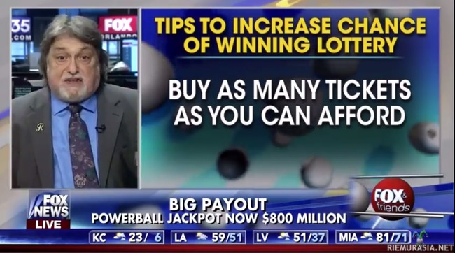 Kuinka voittaa lotossa helpommin - FOX news - faktatiedon lähettiläs