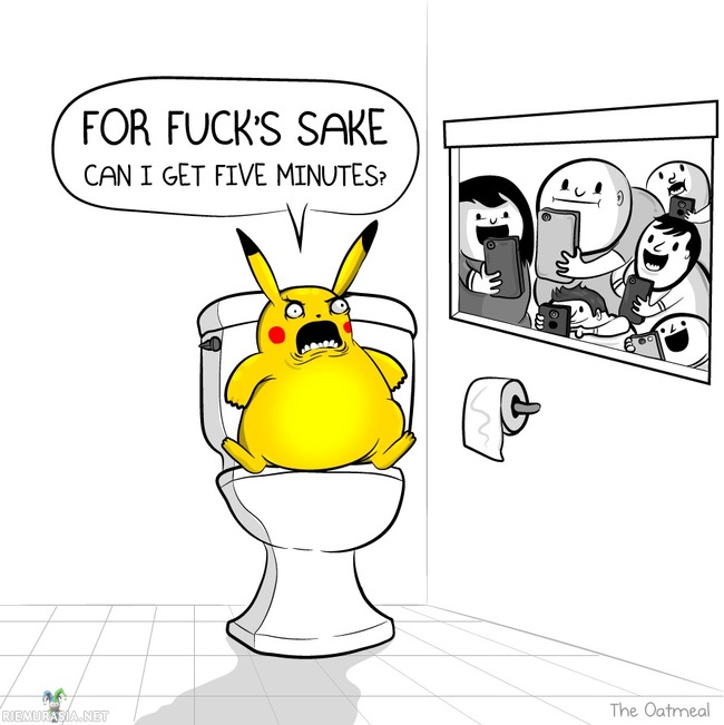 Pikachu ei saa hetken rauhaa - Ei edes saa paskalla käydä rauhassa
