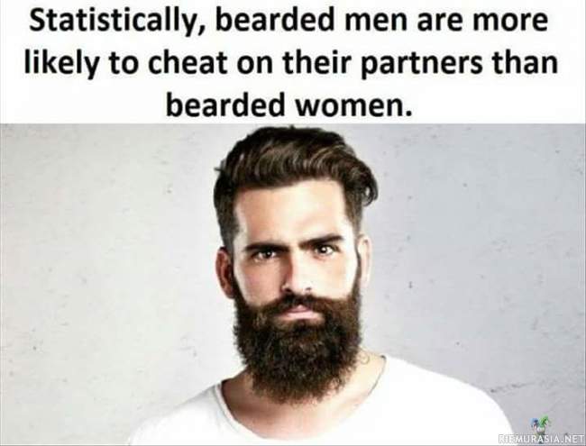 Tilastojen mukaan  - Parrakkaat miehet pettävät puolisoaan parrakkaita naisia useammin 