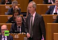 Nigel Faragen puhe europarlamentille brexitin jälkeen